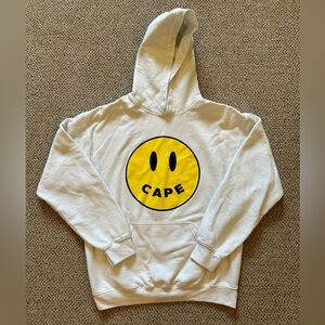 White Cape Cod Smiley Hoodie Medium